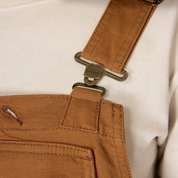 NWT Carhartt Loose Fit Brown Overalls Size Med - Picture 4 of 12